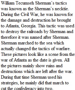 6-1 Discussion Analysis of Sherman's Techniques and Impact of War on Civilians